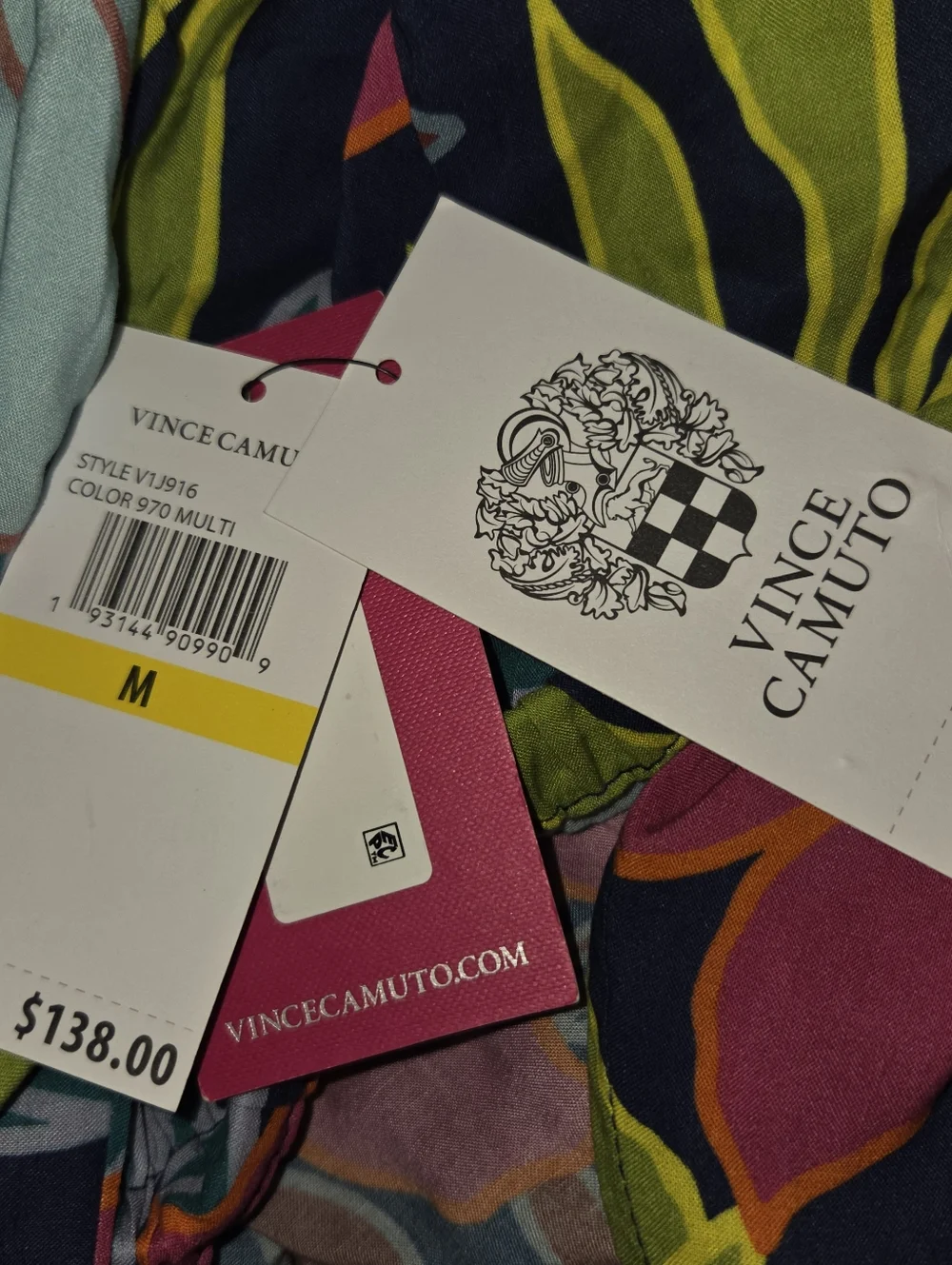 Vince Camuto Floral Romper/Cover-up